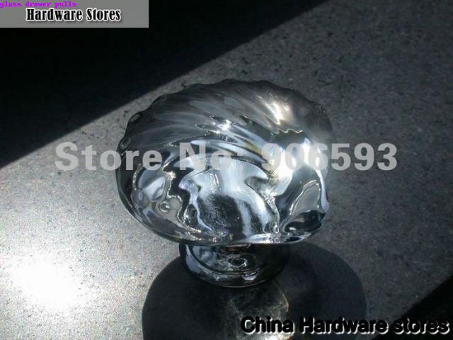 glass drawer pulls